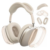 In 1 Case Cover For Airpods Max, Clear Tpu Ear Cup Protectors & Silicone Earpad