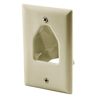 Hubbell NSAV1I 1-Gang Recessed Wall Plate, Ivory
