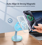 Charger Stand 15W Fast Mag-Safe Charger For Iphone 17 /17 Pro/ 17 Air/ 17 Pro Ma