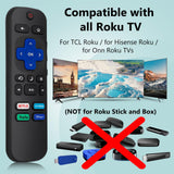 2) Replacement Remote Control Compatible For Roku Tv,For Tcl Roku/For Hisense Ro