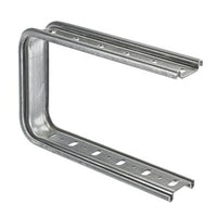 Hubbell HBTUCB12 Wire Basket Tray for 12" Tray, Bracket, C-Shaped, Tiered, Pre-Galvanized