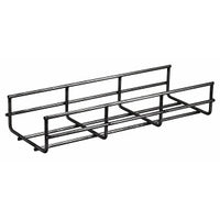 Hubbell HBT0206BK Wire Basket Tray, 2"H x 6"W x 118"L, Black, Round