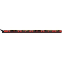 Hubbell PV72BE60HI-10RD inSIGHT Basic Power Distribution Unit, 10' Cord, Red