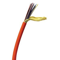 Hubbell HFCD1012P6 Fiber Optic Cable, 12 Fiber Distribution, Tight Buffer, Orange