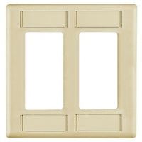 Hubbell IMFP2EI Plate2G2 Decowith LabelsEI Wall Plate