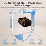 C Wall Charger 20W With Ul Certified,20W Dual Port Phone Charger Adapter Block P