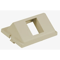 Hubbell IM1KA15EI 1-Port Keystone Audio / Video Unloaded Module, Angled, 1.5-Unit, Electric Ivory