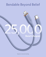 Anker <b>641</b> USB-C to Lightning Cable (Flow, 3 ft Silicone)