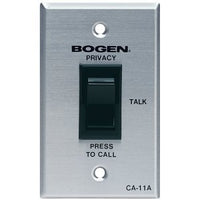 Bogen CA11A Call Privacy Switch, Designed for use with the PI35A, SI35A and MultiGraphic Paging Systems, Aluminum