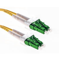 Cleerline 3DOS2LCLC10M-APC XD Series Bend Performance Duplex Patch Cable, LC/APC-LC/APC, OS2, 3.0 mm Riser, Yellow, (10M) 33'