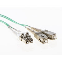 Cleerline 3DOM4LCSC01M XD Series Bend Performance Duplex Patch Cable, LC/UPC-SC/UPC, OM4, 3.0 mm Riser, Magenta, (1M) 3.3'