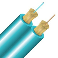 Cleerline D50125MOM3R-B SSF Duplex Cable Riser, 50/125, OM3, Aqua, Cut to Order