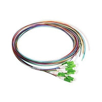 Cleerline PT-LC12-SM-APC-1M BendSafe 900um Fiber Optic Pigtail Assembly, 12 Fiber, LC/APC, 9 µm OS2, 1m