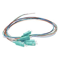 Cleerline PT-SC06-MM-1M BendSafe 900um Fiber Optic Pigtail Assembly, 6 Fiber, SC/UPC, 50 µm OM3, 1m