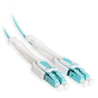 Cleerline UOM3LCLC01M-UPC SSF Uniboot Patch Cable, LC/UPC-LC/UPC, OM3, 2.0 mm Riser, Aqua, (1M) 3.3'