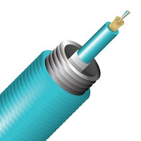 Cleerline 6IAD50125MOM3P-B SSF Interlocking Armored Micro-Distribution LT Cable, 6 Strand, Plenum, 50/125, OM3, Aqua, Cut to Order