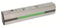 RCI DE8310SX-28US Electromagnetic Lock with Built-In Sounder, Delayed Egress, 12/24VDC, Brushed Anodized Aluminum