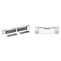 DynaLock 3002 30023000 Series 1500 lb Double Electromagnetic Lock for Outswing Door, Satin Aluminum