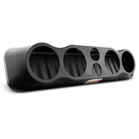 35" High Density ABS Universal Speakers Enclosure 4 X 6.5" and 2 x 3" Tweeters - Multi-Application Design for Cars, Trucks, ATVs, UTVs