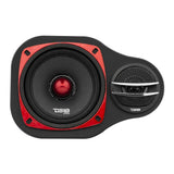 High Density Abs 2-Way Universal Pod 1 X 4" Loudspeaker and 1 X .5-1” Tweeter