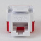 ICC IC107L6TWH Keystone Jack, 10-Pack CAT6 EZ Modules, White