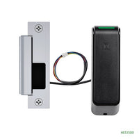 HES ES100-15M-IPS-606 ES100 Series Reader Body and 1500 Strike for ANSI Latchbolt Locks, Wireless Electric Strike Body Only, Monitored, Satin Brass