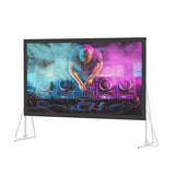 Da-Lite 99798 Heavy-Duty Fast-Fold Deluxe Portable Projection Screen Floor Standing Screen, 16:9 HDTV, Da-Tex, 184" Screen, TAA Compliant