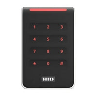 HID 40KNKS-01-00U71F Signo 40K Contactless Smartcard Keypad Reader with Pigtail Connection, Seos Profile, Black with Silver Trim