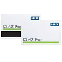 HID 2124BG1ANN iCLASS Prox Smart Card 32K Bit 3.38" x 2.13", White