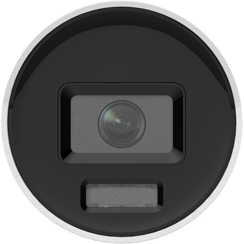 Hikvision DS-2CD3048G2-LIU ColorVu Smart Hybrid Light 4MP Dual Illumination WDR Bullet IP Camera with Built-in Microphone, 40m Light Range, 4mm Fixed Lens, White