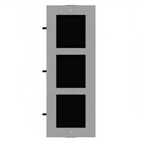 Hikvision DS-KD-ACF3/S 3-Module Flush Mount Brackets for Modular Door Station, Stainless Steel