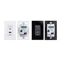 Kramer WP-20CT/US-D(B) 4K60 4:2:0 HDMI and USB-C Wall-Plate Auto Switcher / Transmitter Over Long-Reach HDBaseT