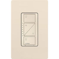Lutron PD-10NXD-LA Caseta Original In-Wall Smart Dimmer Switch PRO; Neutral Optional; 250W LED or 1000VA; MLV; 120V; Single-Pole / 3-Way; Light Almond