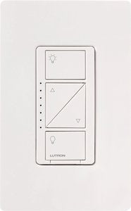 Lutron PD-10NXD-WH Caseta Original In-Wall Smart Dimmer Switch PRO; Neutral Optional; 250W LED or 1000VA; MLV; 120V; Single-Pole / 3-Way; White