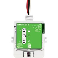 Lutron RMJS-8T-DV-B Vive PowPak 0-10V Dimming Module; 8A Switching; 60mA Sink; Threaded Knockout and Front Terminals; 120 / 277V