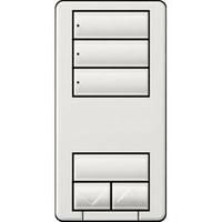 Lutron RRD-HN3S-WH seeTouch LED+ Hybrid Keypad; Works with RA3 Systems; 100W LED; 3 Scene with 1 Raise / Lower; Neutral Required; 120V; White