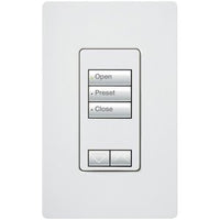 Lutron RRD-W3BRL-BR seeTouch Wall Keypad; Works with RA3 Systems; 3 Button (Grouped) with 1 Raise / Lower; Neutral Required; 120V; Brown