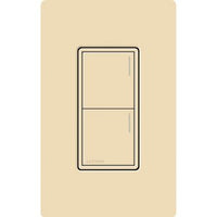 Lutron RRST-W2B-IV Sunnata RF 2-Button Wall Keypad for RA3 Systems; Neutral Required; 120-277V; Ivory