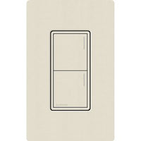 Lutron RRST-W2B-PM Sunnata RF 2-Button Wall Keypad for RA3 Systems; Neutral Required; 120-277V; Pumice