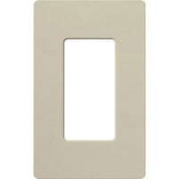 Lutron SC-1-CY Claro 1 Gang Wall Plate for Decorator-Style Dimmers; Switches; and Outlets; Satin Finish; Clay