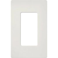 Lutron SC-1-LG Claro 1 Gang Wall Plate for Decorator-Style Dimmers; Switches; and Outlets; Satin Finish; Lunar Gray