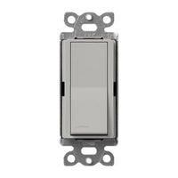 Lutron SC-1PS-PB Claro Single Pole; On / Off Rocker Switch; 15A; Satin Finish; Pebble