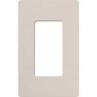 Lutron SC-1-TP Claro 1 Gang Wall Plate for Decorator-Style Dimmers; Switches; and Outlets; Satin Finish; Taupe