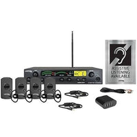 Listen Technologies LS-56-072 iDSP 72 MHz Advanced Level Stationary RF System, Including LT-800-072 Transmitter and (4) LR-5200-072 Advanced iDSP Receivers
