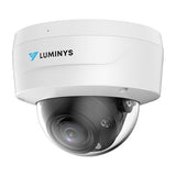 Luminys N3D-4LAV 4MP LumiLuxSmart Dome IP Camera, IR and White-light LEDs, 2.7-13.5mm Lens