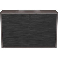 Middle Atlantic C3K2D1HA3D4ZPLBK C3 HPL Woodkit, 2 Bay, 32" High, Asian Night with Black Metalwave Doors, TAA Compliant