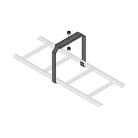 Middle Atlantic CLB-CSB-W18 Ladder Center Support Bracket, 18" Width, Black