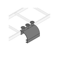 Middle Atlantic CLH-SD8-4 CL Series Ladder Side Drop with Spools, 8" Wide, 4-Pack, Black