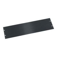 Middle Atlantic AFACE1 RSH Anodized Face Plate, 1U RMS, Black