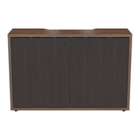 Middle Atlantic C3K2D1HB9A6ZPLBK C3 HPL 2-Bay Woodkit, 32" Height, Montana Walnut with Blackened Legno Doors